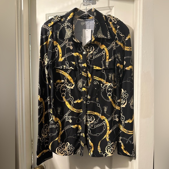 BCBGMAXAZRIA Stylish Size Medium Womens stretchy Shirt - Picture 1 of 10